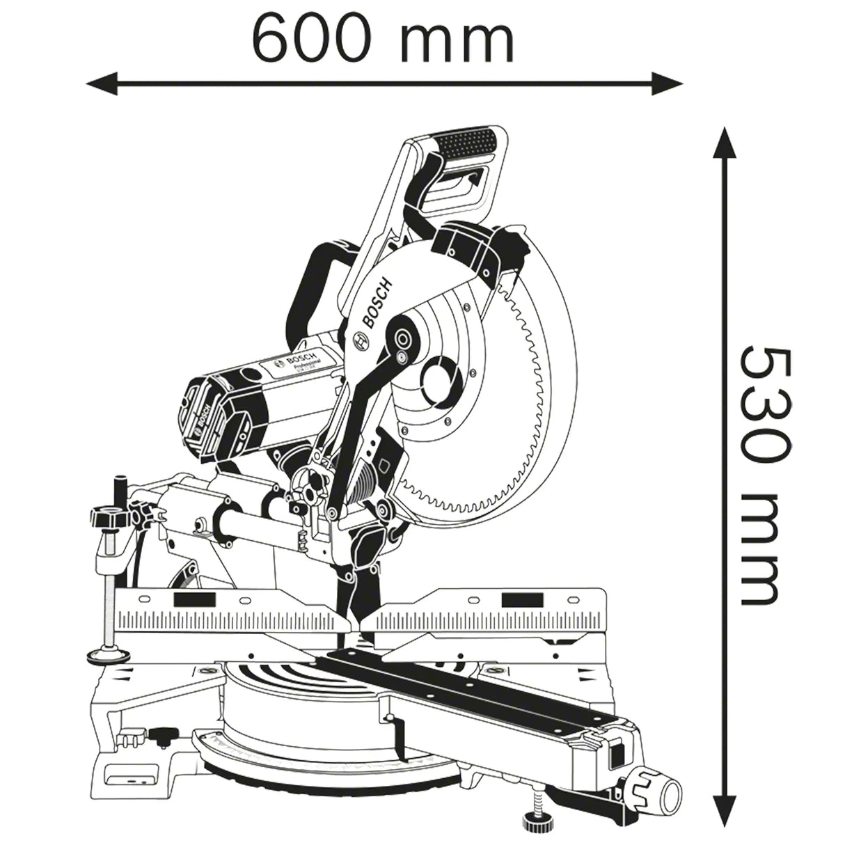 Machine de découpe radiale Bosch GCM 12 SDE