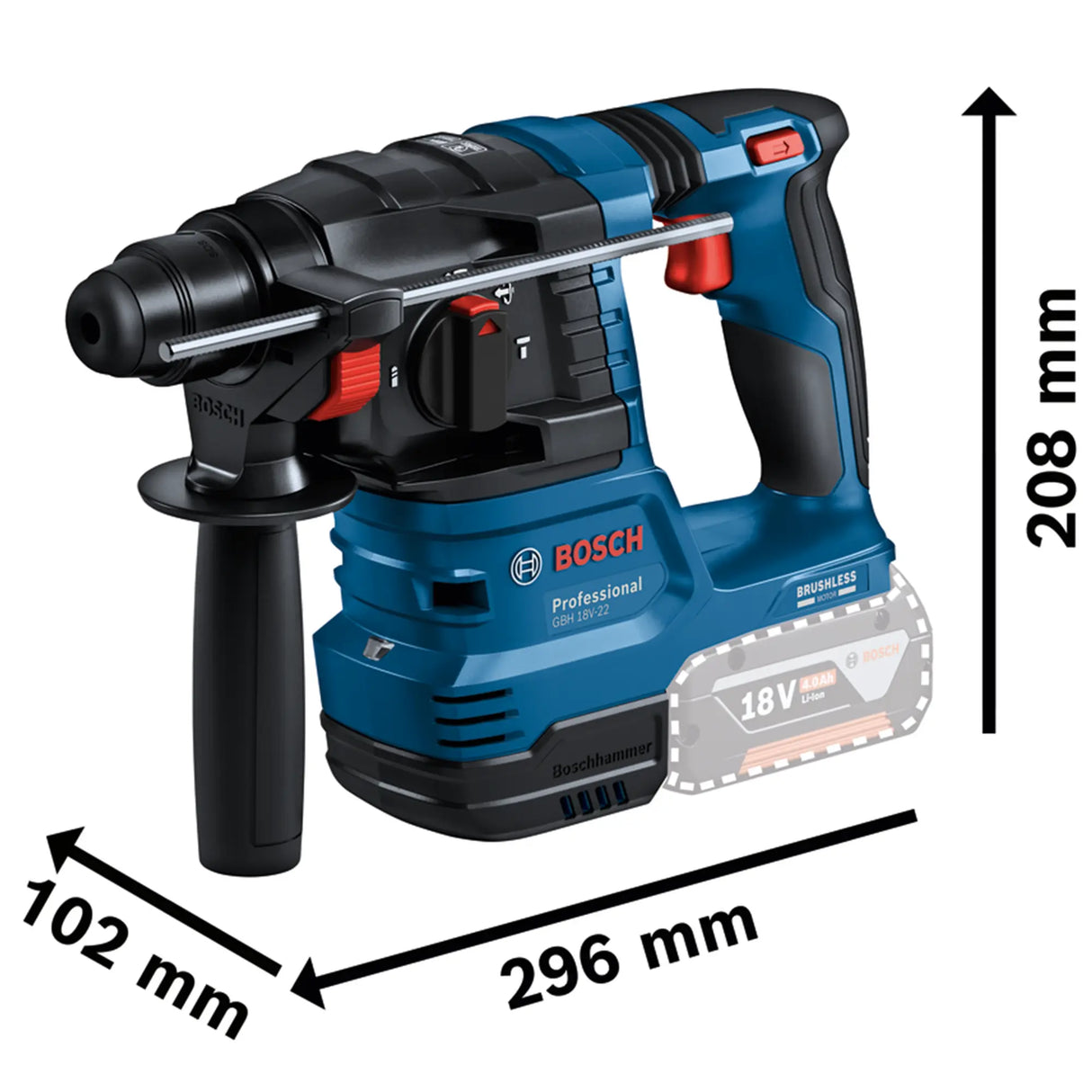 Martello Perforatore Bosch GBH 18V-22 PRO 18V
