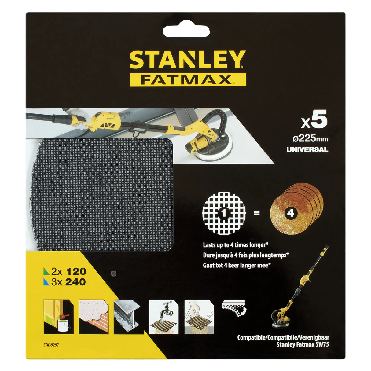 Dischi Carta Abrasiva Stanley STA39297-XJ