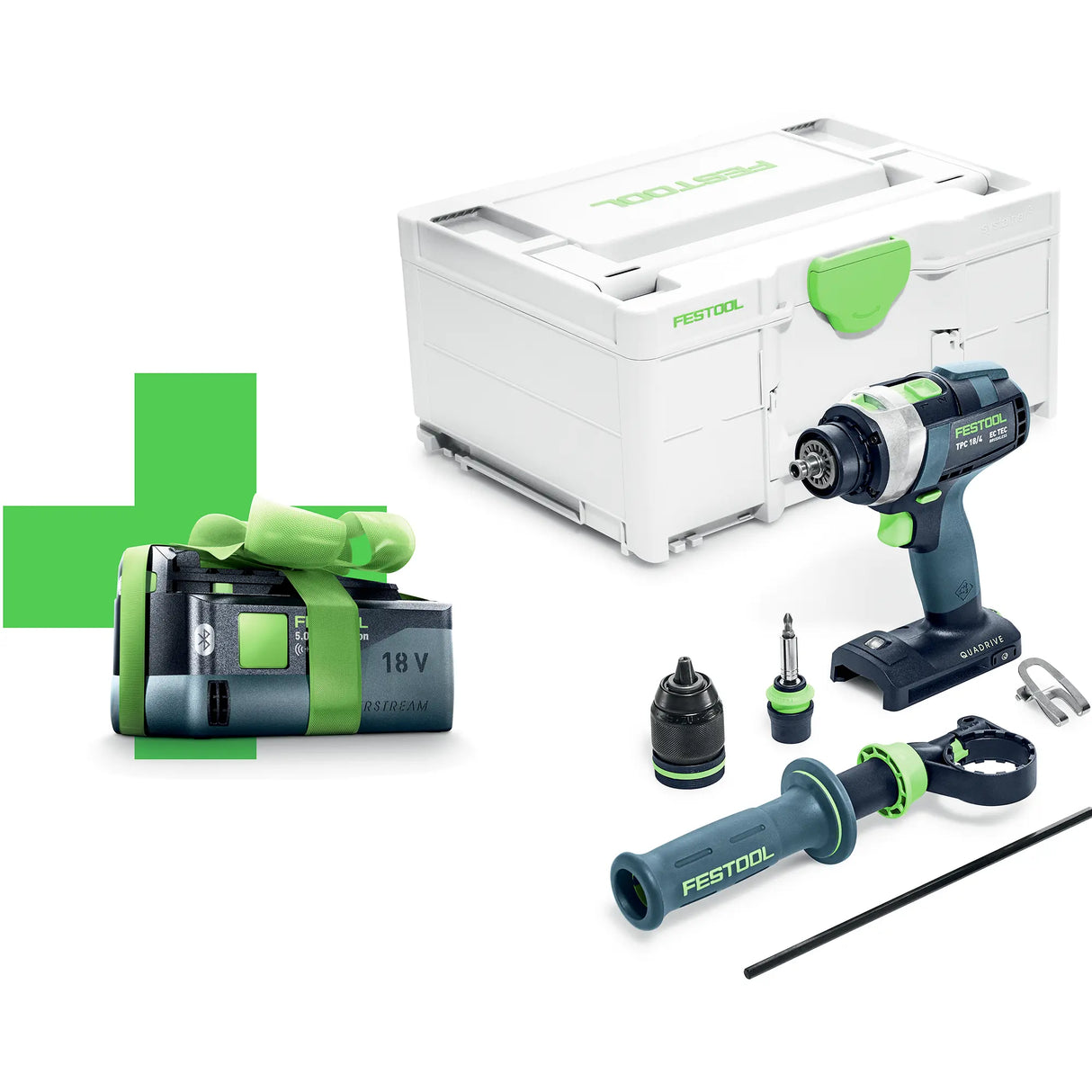Avvitatore a percussione Festool TPC 18/4 I-Basic 18V 5Ah