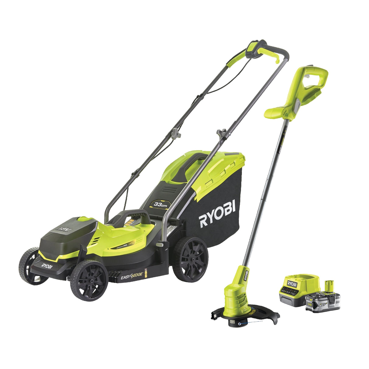 Combo Garden Ryobi RLM1833 + BLT1825M 18V 4Ah