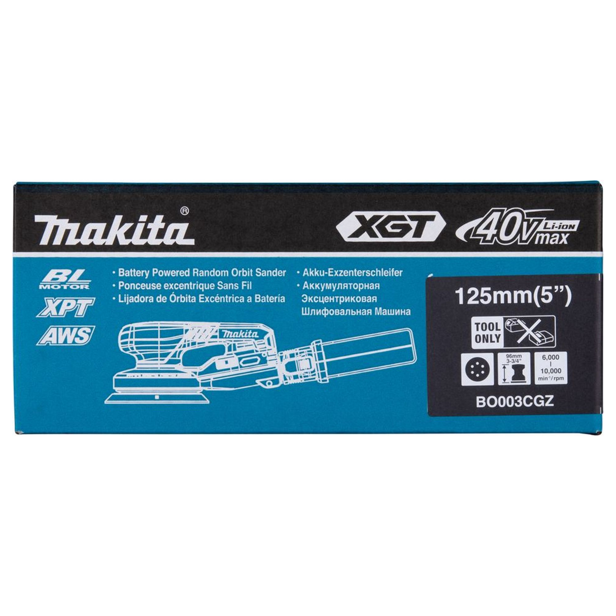 BO003CGZ - Levigatrice Rotorbitale Makita BO003CGZ 40V - Immagine 19