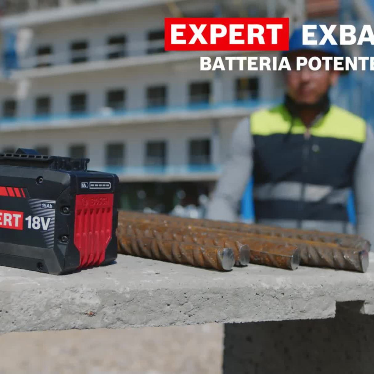 1600A036ZM - Batterij Bosch Professionele EXBA18V-150 18V 15Ah - Afbeelding 8