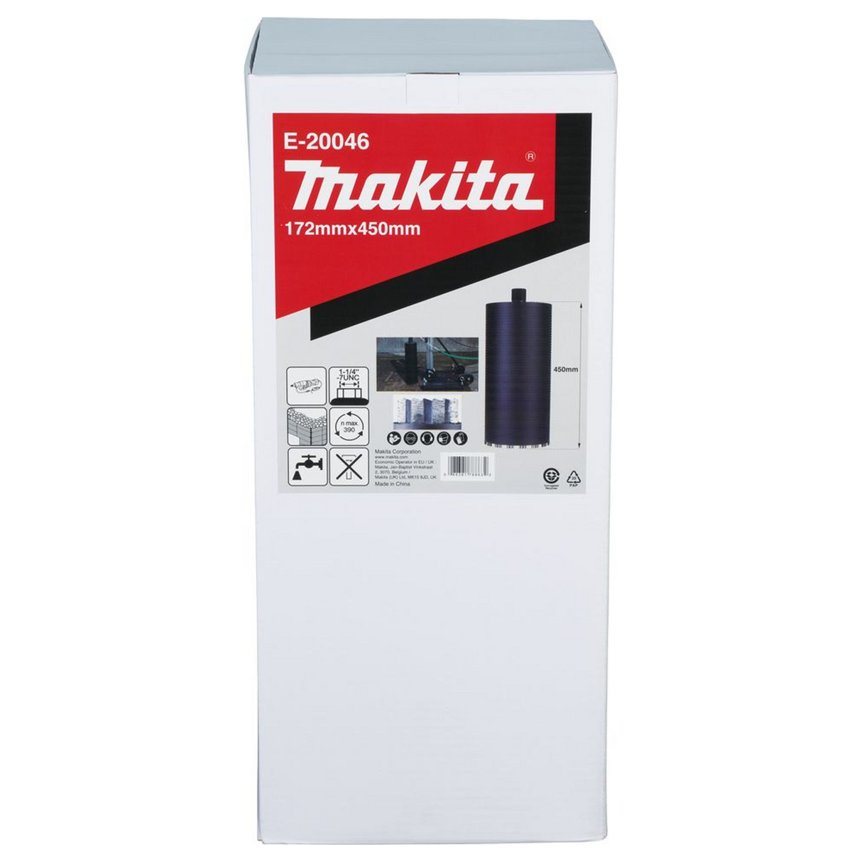 E-20046 - Couronne de diamant Makita E-20046 172 x 450 mm Humide 1-1/4" UNC - Image 6