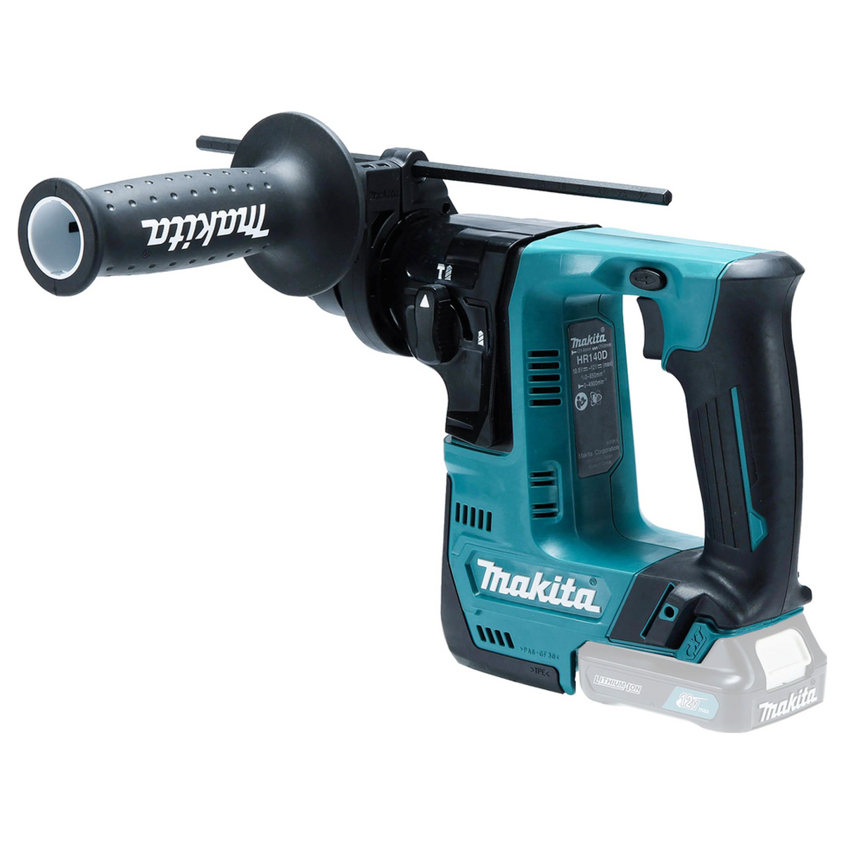 HR140DZJ - Perceuse à percussion Makita HR140DZJ CXT 12V SDS-Plus 14mm - Image 3