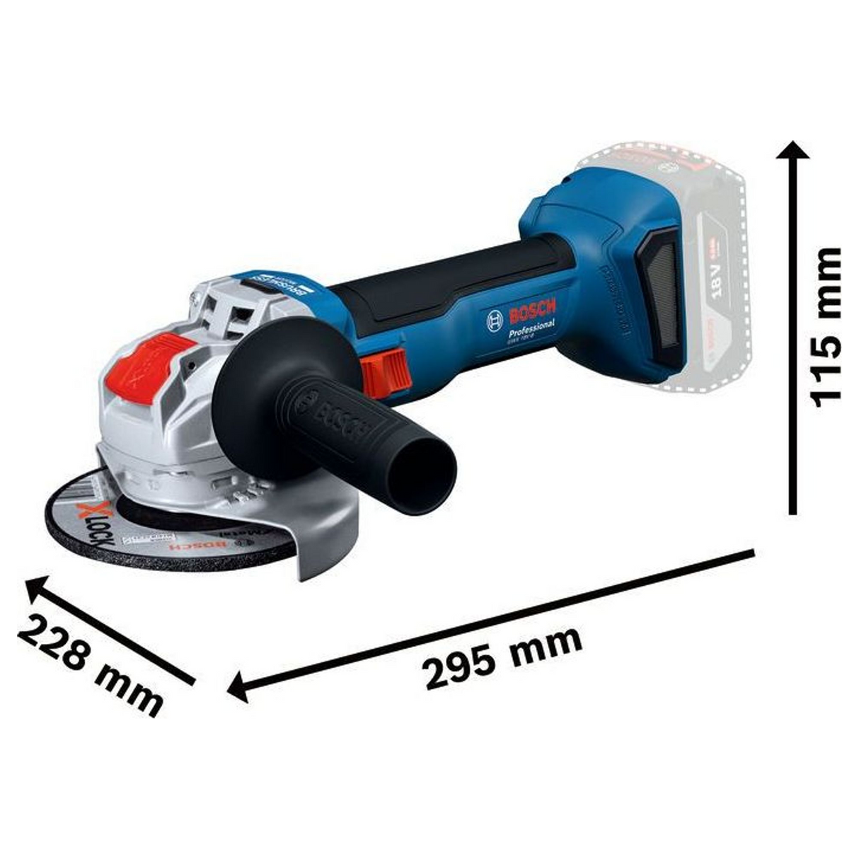 06019N9101 - Slijpmachine Bosch GWX 18V-8 PRO 18V - Afbeelding 20