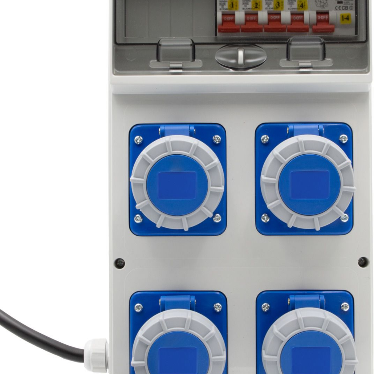 1154857120 - Brennenstuhl BSV 4 ITR2 aardlekschakelaar 30mA 4x CEE 230V/16A IP67 Stroomverdeler