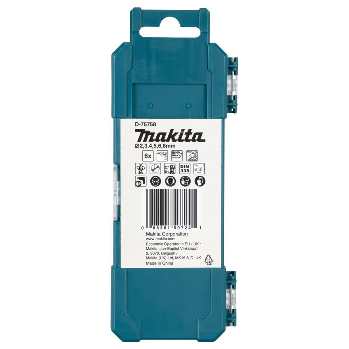 D-75758 - Coffret de forets HSS-Co Makita D-75758 6 pièces - Image 4