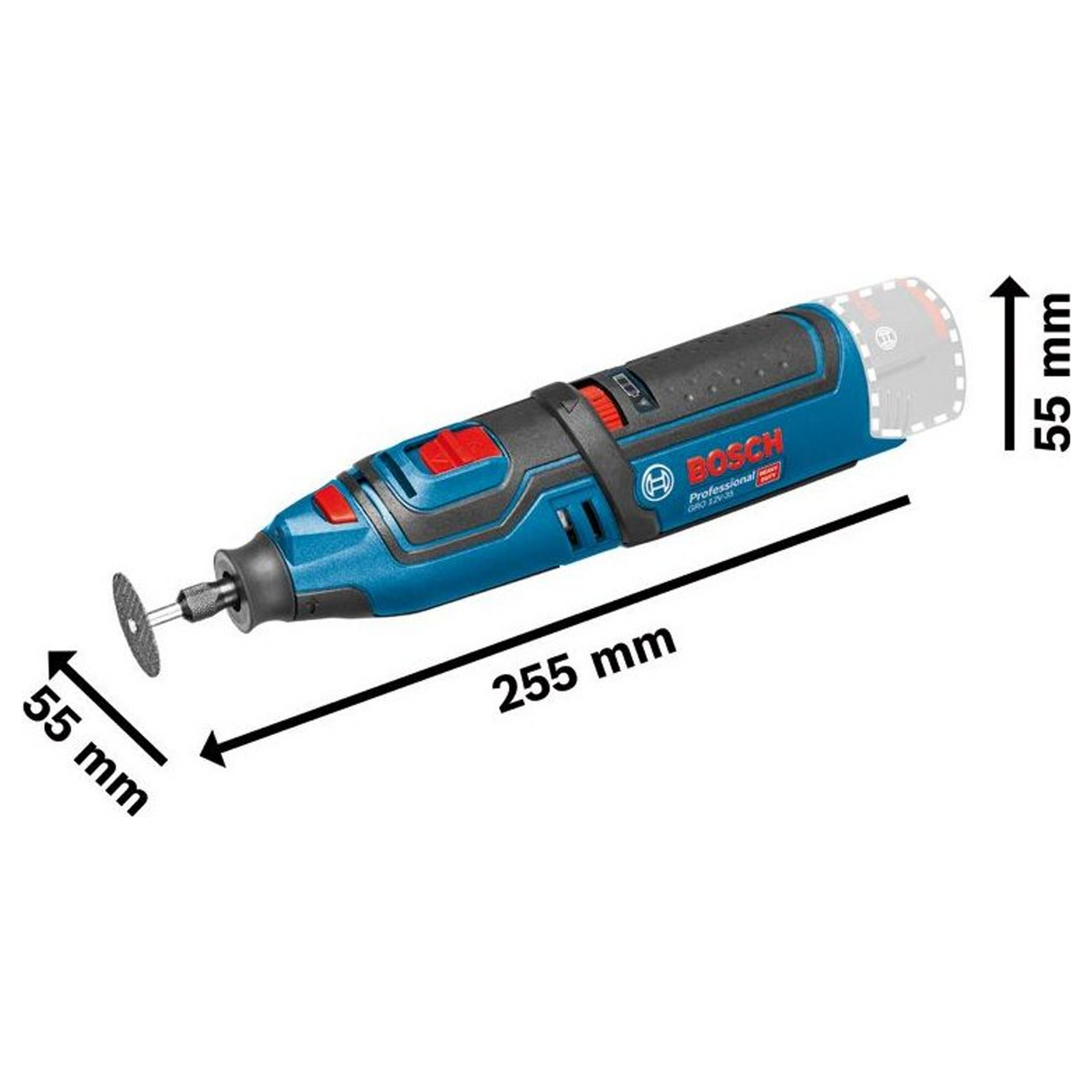 06019C5002 - Rotatiegereedschap Bosch GRO 12V-35 PRO 12V - Afbeelding 17