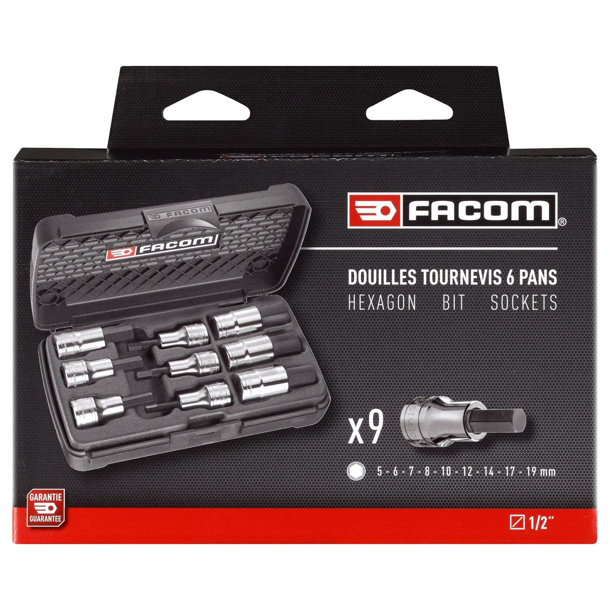 STM.J9APB - FACOM STM.J9APB Coffret de 9 douilles hexagonales 1/2" - Image 2