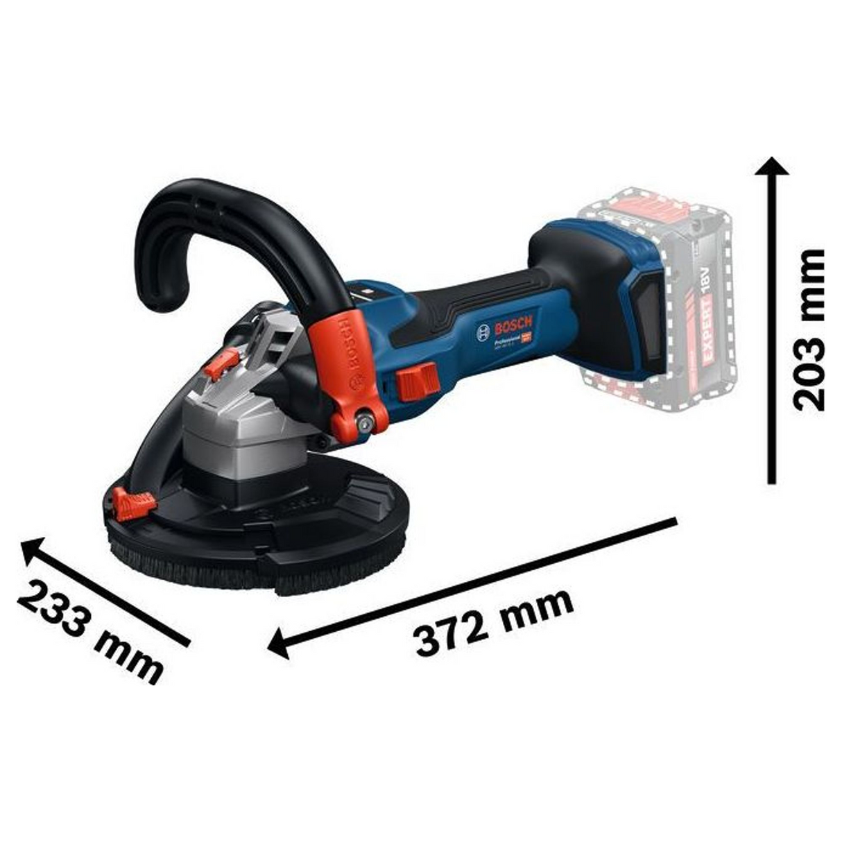 0601776201 - Levigatrice Bosch GBR 18V-15 S PRO 18V - Immagine 25