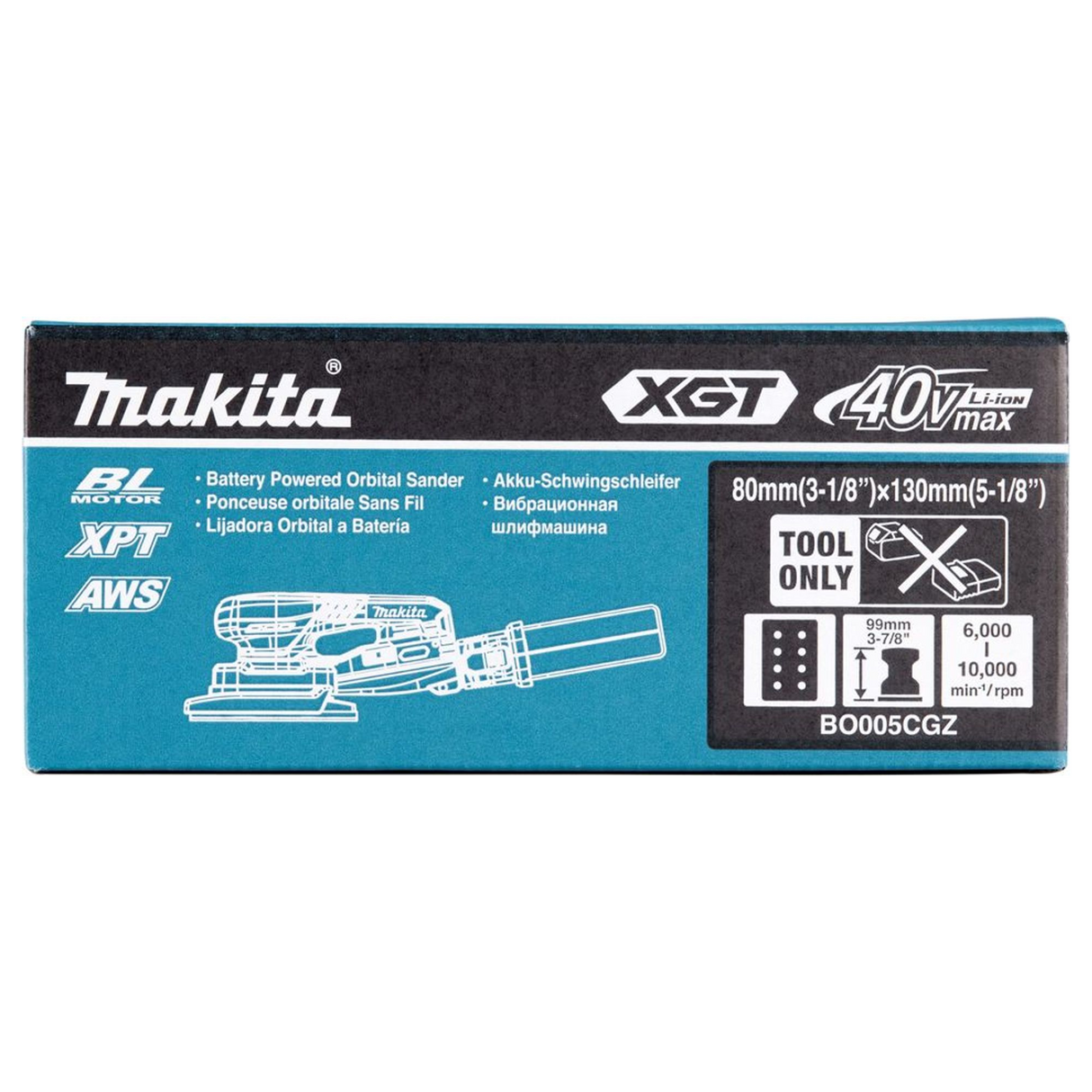 BO005CGZ - Levigatrice Orbitale Makita BO005CGZ 40V - Immagine 19