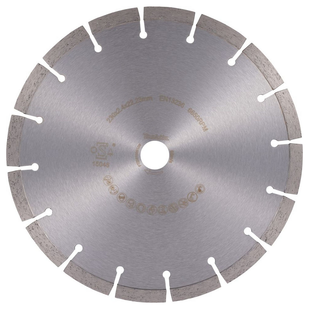 D-80117 - Gesegmenteerd diamantblad Makita D-80117 230mm Multimateriaal - Afbeelding 3