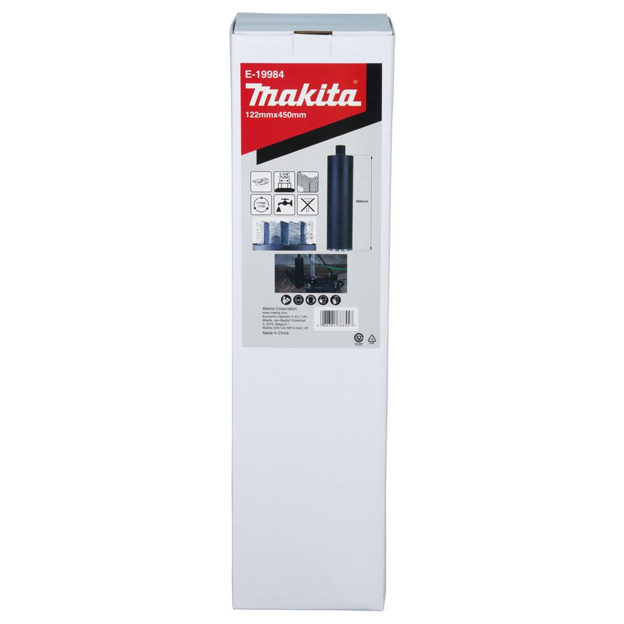 E-19984 - Couronne de diamant Makita E-19984 122 x 450 mm Humide 1-1/4" UNC - Image 6