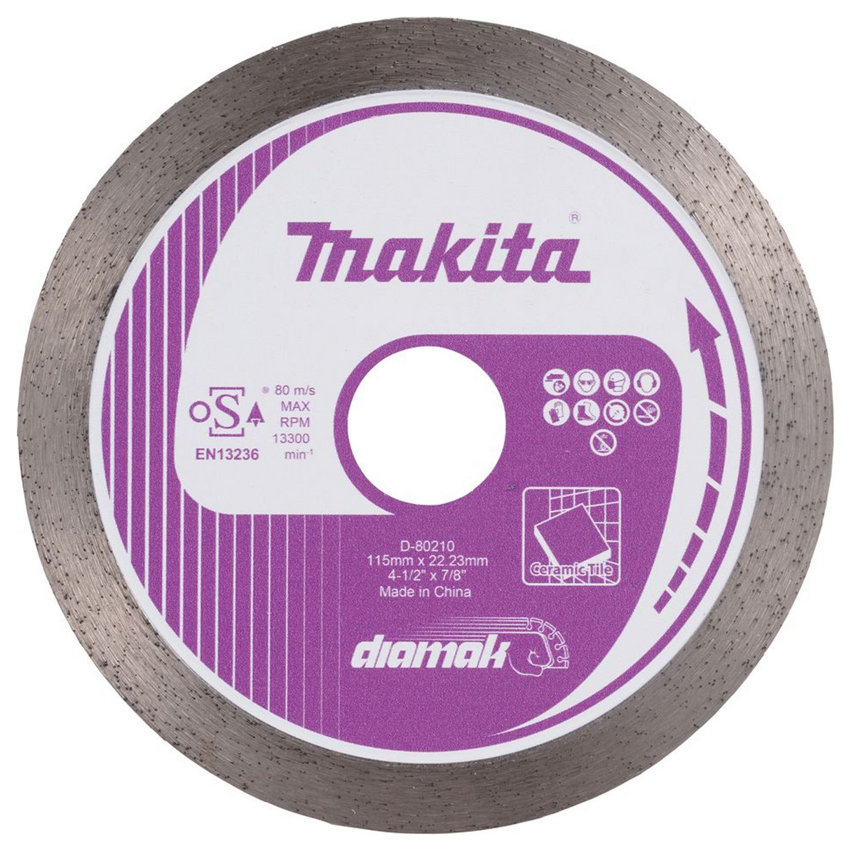 D-80210 - Disque diamanté Makita Couronne continue D-80210 115 mm - Image 2