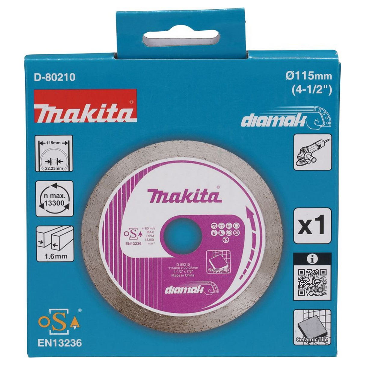 D-80210 - Disque diamanté Makita Couronne continue D-80210 115 mm - Image 4