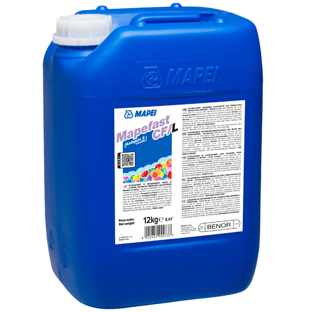 Additif antigel liquide Mapei Mapefast CF/L 6 kg