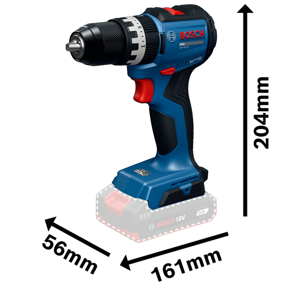 Trapano Avvitatore Bosch GSB18V-52 18V