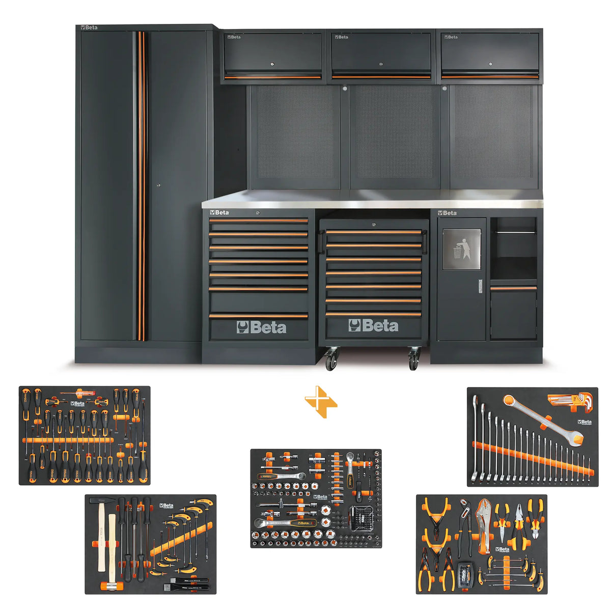 Mobilier d'atelier Beta C45PRO 2.0 X avec 268 outils gratuits