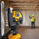 Tracciatore laser a croce verde Dewalt DCLE14201GB-XJ