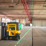 Groene meerlijnige lasertracer Dewalt DCLE14361GB-XJ