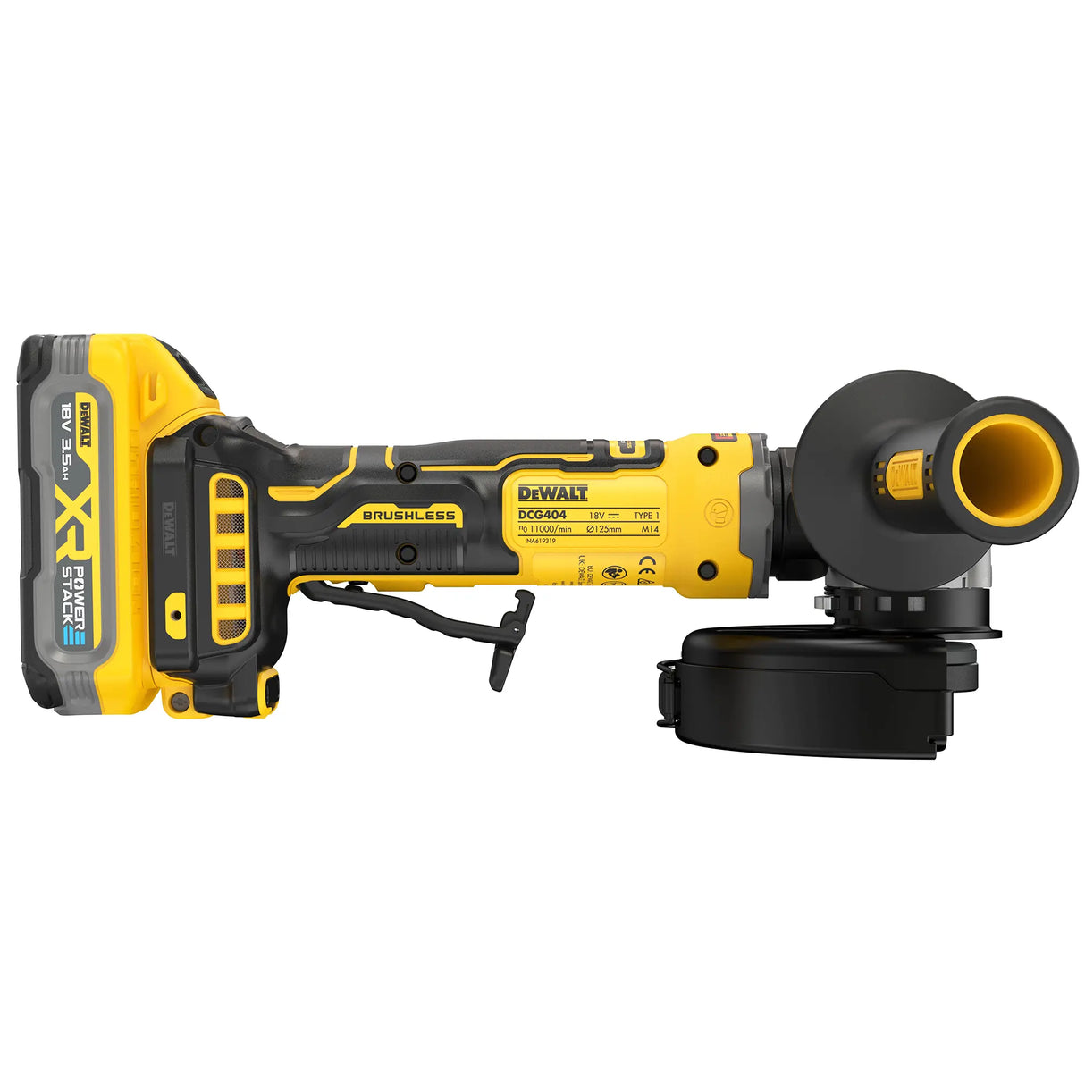 Smerigliatrice Dewalt DCG404S2T-QW 18V 3.5Ah