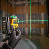 Groene meerlijnige lasertracer Dewalt DCLE14361GB-XJ