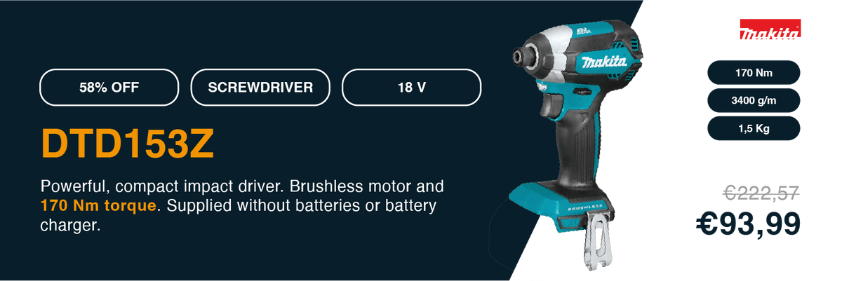 Clé à chocs Makita DTD153ZJ 18V