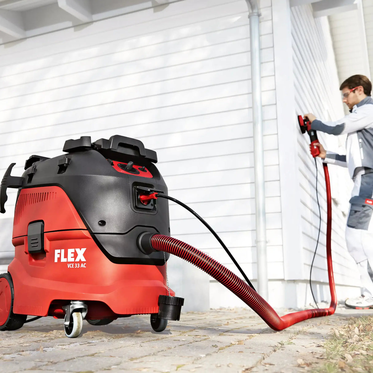 ponceuse à aspirateur Flex Ensemble GE 6 R-EC + VCE 33 M AC + Papier de verre