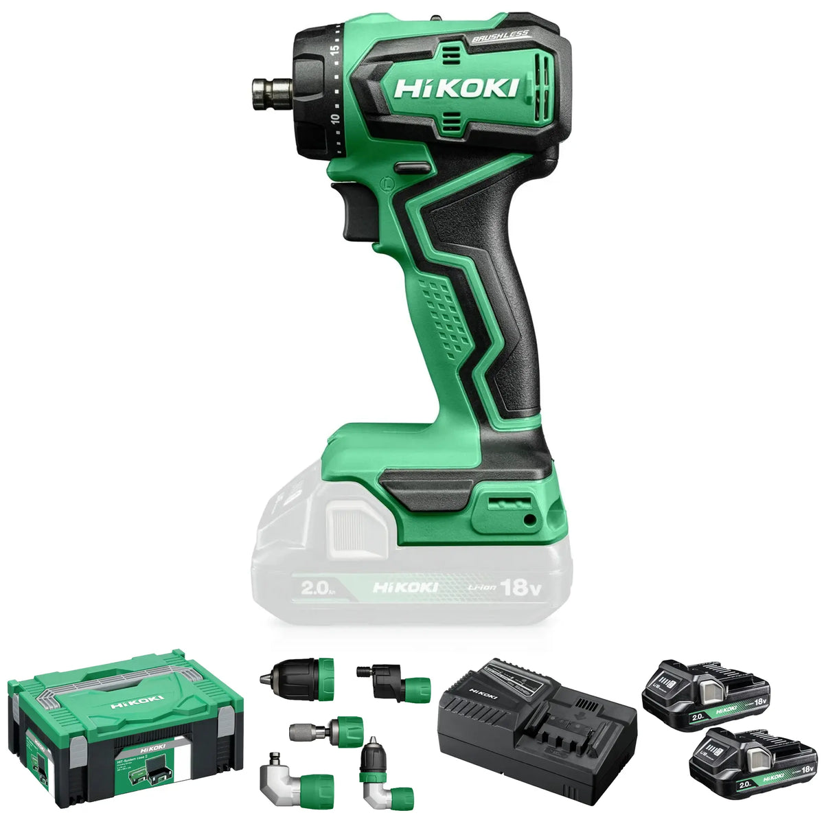 Trapano Avvitatore Hikoki DS18DDQWRZ 18V 2Ah