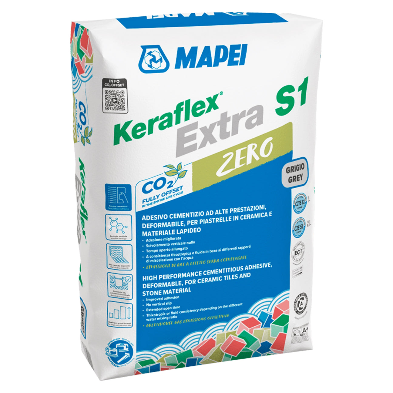 Colle Mapei Keraflex S1 Zero 25 kg
