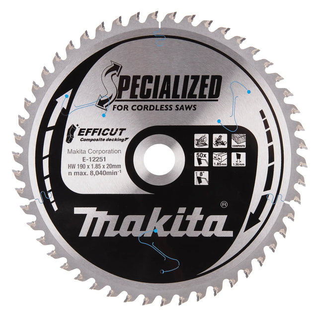 Disco Efficut T.C.T. Makita E-12251