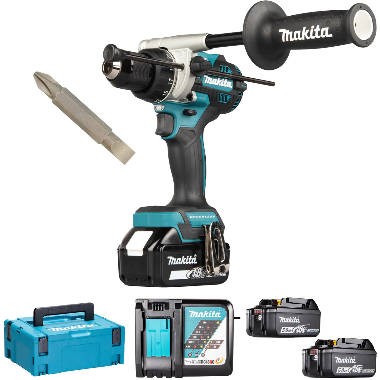 Drill Driver Makita DHP492RT3J 18V 5Ah