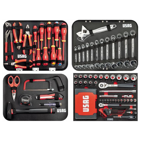 U00020017 - Coffret d'assortiment pour génie électrique USAG 002 ME 181 Pièces - Image 2