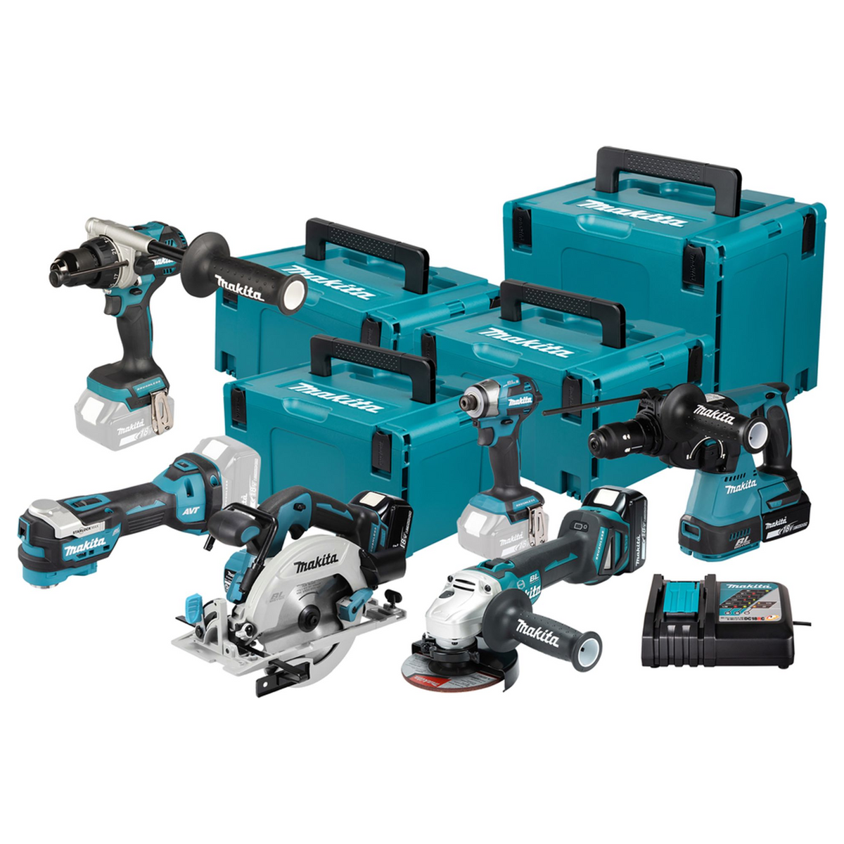 DLX6145JX1 - Kit combiné Makita DLX6145JX1 LXT 18V 5Ah 6 Outils