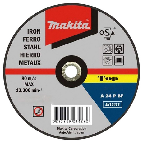 P-52984 - Disque à meuler Makita P-52984 125 x 6,4 mm A24P - Image 2