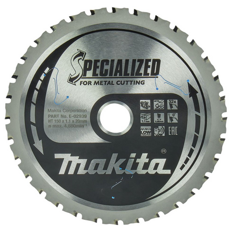 E-02939 - Lame Efficut TCT Makita E-02939 150 mm 32 dents - Image 2