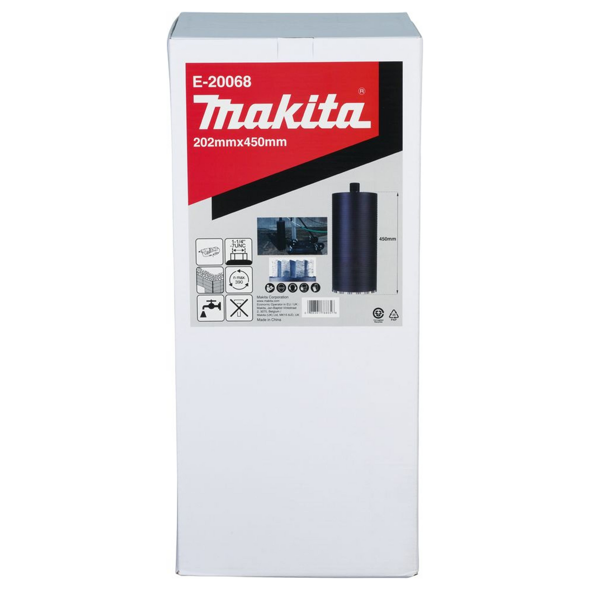 E-20068 - Couronne de diamant Makita E-20068 202 x 450 mm, format humide, 1-1/4" UNC - Image 6