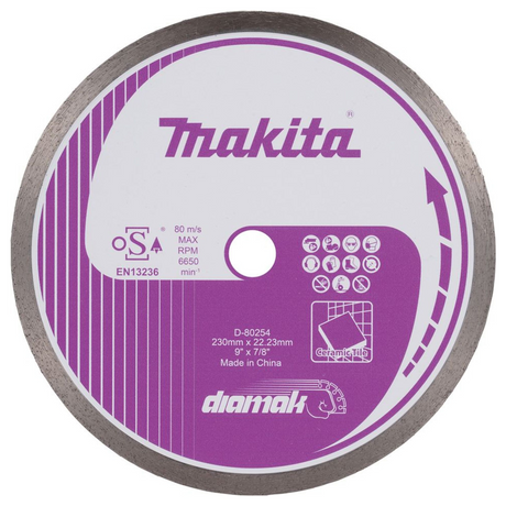 D-80254 - Disco Diamantato Makita D-80254 230mm Corona Continua - Immagine 2