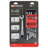 Set Chiavi a Cricchetto Flex Head Facom 467BF 12 pezzi
