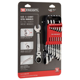 Set Chiavi a Cricchetto Flex Head Facom 467BF 12 pezzi
