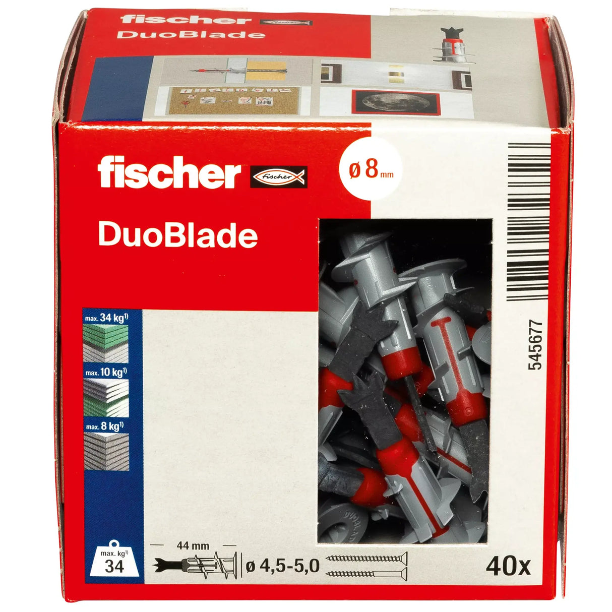 Tassello autoforante per cartongesso Fischer DuoBlade