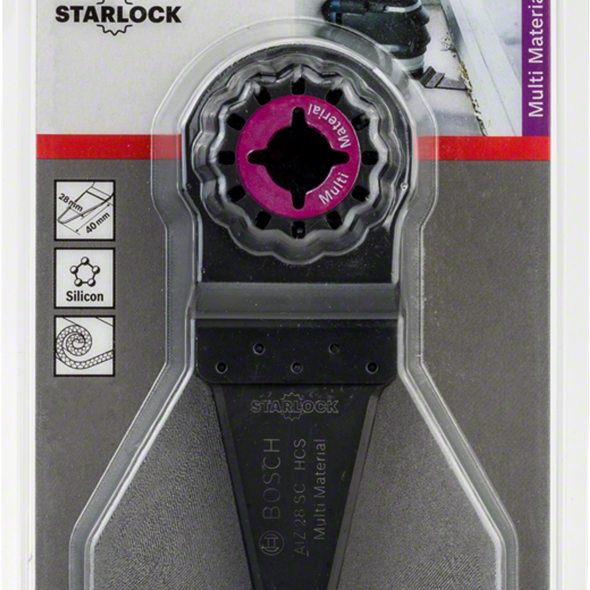 2608661691 - Fraise pour outils multifonctions Bosch AIZ 28 SC HCS Starlock Professionnel - Image 2