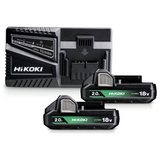 UC18YFSLWFZ - BoosterPack HiKOKI UC18YFSLWFZ 18V 2Ah avec 2 batteries BSL1820M et chargeur UC18YFSL