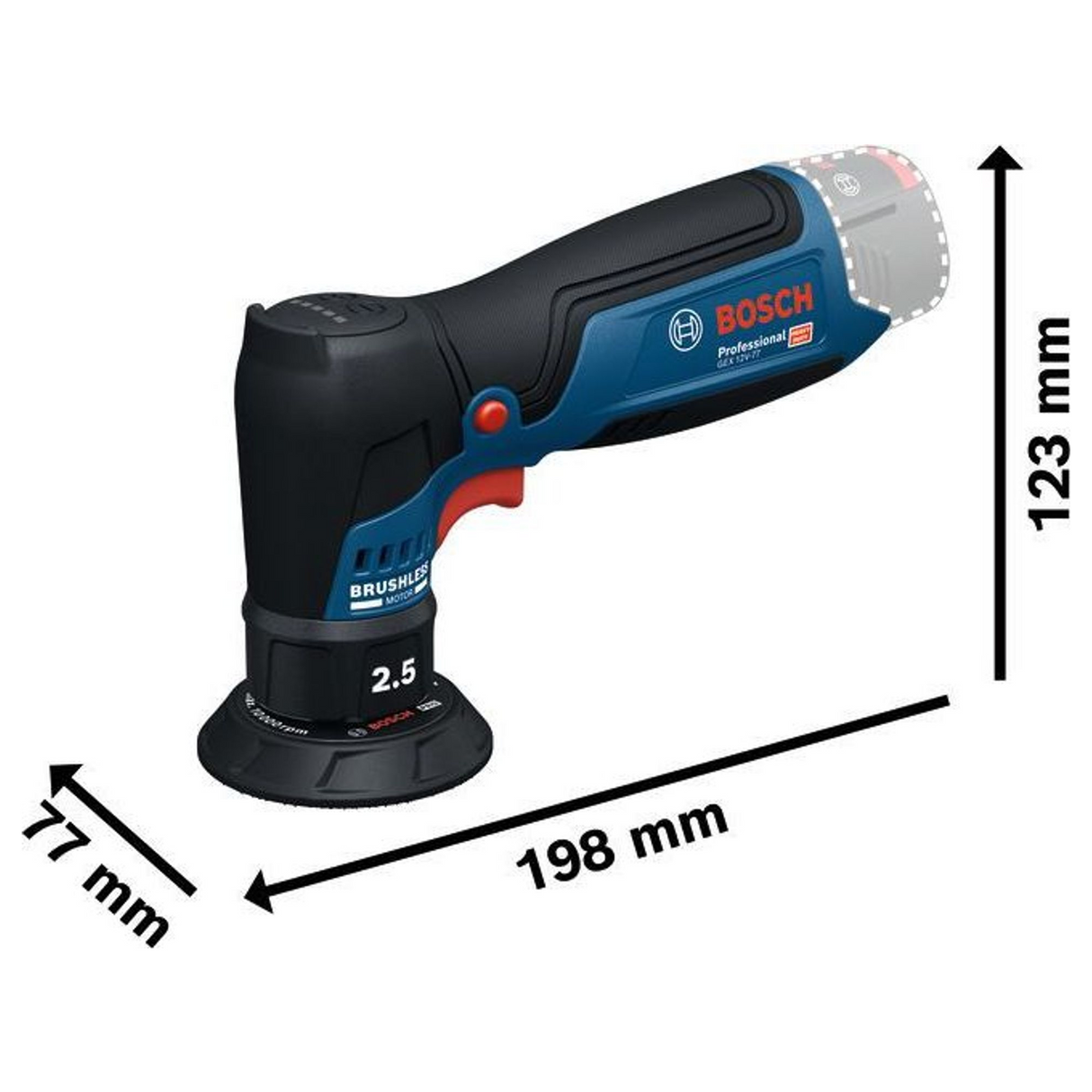 06019L2100 - Ponceuse Bosch GEX 12V-77 PRO 12V - Image 20