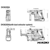 DH3628DAWRZ - Perceuse à percussion sans fil HiKOKI DH3628DAWRZ 36 V SDS-Plus - Image 10