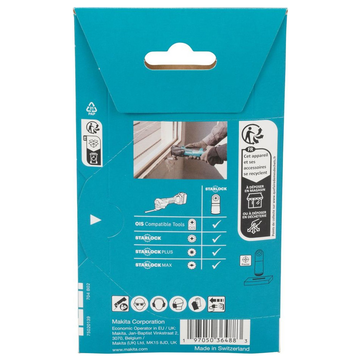 E-25448 - Starlock Blade Makita E-25448 BiM 45mm voor hout en metaal - Afbeelding 4