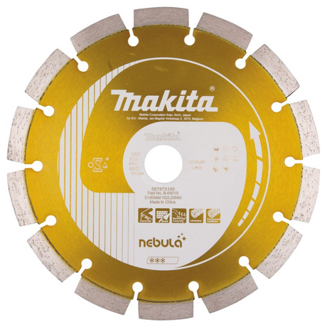 B-54019 - Disque diamant Makita Nébuleuse B-54019 Humide et Sèche 180 mm - Image 2