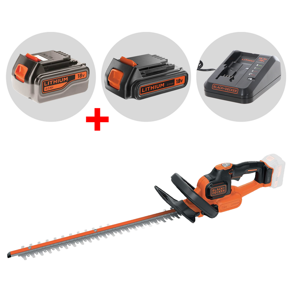 GTC18504PC-QW - Taille-haie Black & Decker GTC18504PC-QW 18V 4Ah