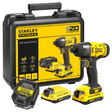 Clé à chocs SFMCF800C2K-QW Stanley FatMax SFMCF800C2K-QW 18V 1,5Ah